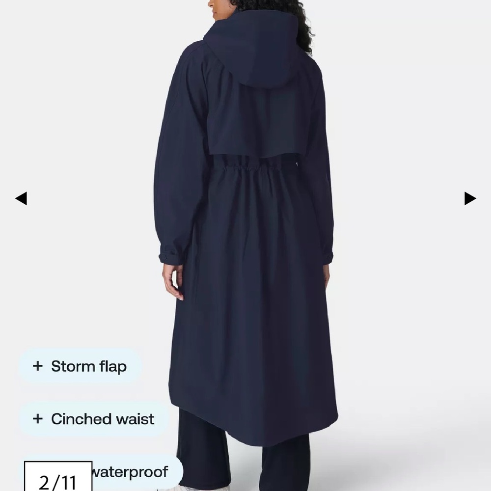 Navy Women’s M Parka Rainjacket - Picture 2 of 13